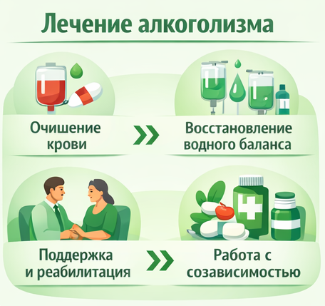 лечение алкоголизма в Лосино-Петровском этапы